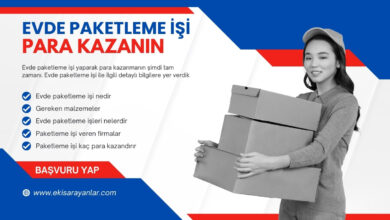 evde paketleme işi