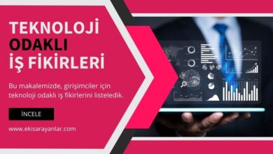 teknoloji odaklı iş fikirleri